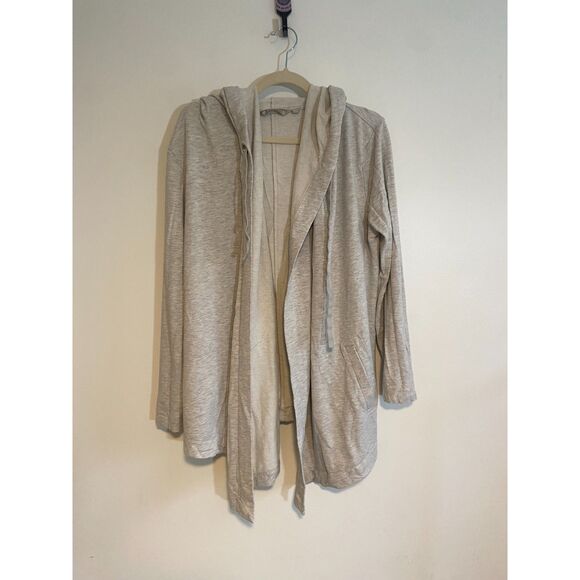 Athleta Vista Wrap Open Front Hoodie Sweatshirt Size LARGE - Picture 3 of 5